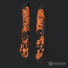 Load image into Gallery viewer, Front and side views of the rickshaw pen sleeve.