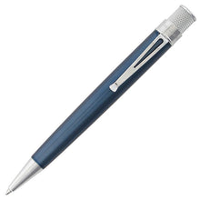 Load image into Gallery viewer, The Retro 51 Tornado Classic Laquer Rollerball pen in Ice Blue with chrome accents is placed in front of a white background.