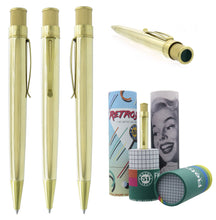 Load image into Gallery viewer, Retro 51 Vintage Metalsmith Raw Brass Rollerball Pen, Presentation Tube