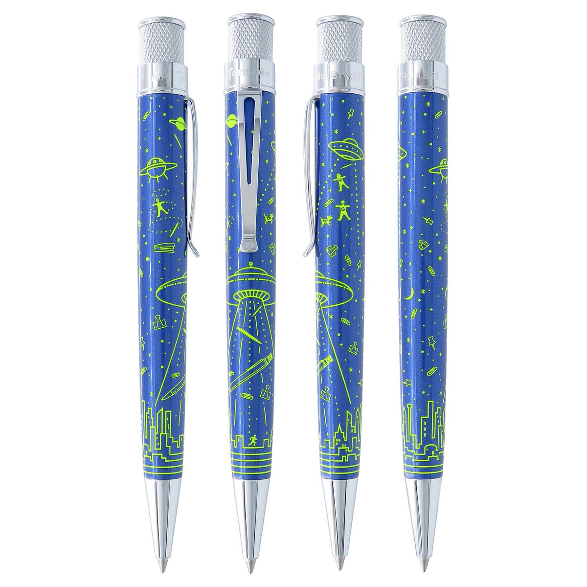 V4201  ペンタクル TP02 2mvetro Retro 51 Tornado Vintage Metalsmith Rollerball Pen - 0.7 mm