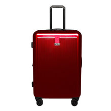 Load image into Gallery viewer, Front panel view of the red hard shell suitcase.