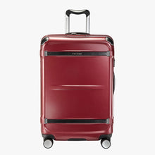 Load image into Gallery viewer, Front panel view of the red hard shell suitcase.