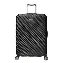 Load image into Gallery viewer, Front panel view of the onyx black hard shell suitcase.