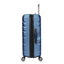 Load image into Gallery viewer, Side panel view of the twilight blue hard shell suitcase.