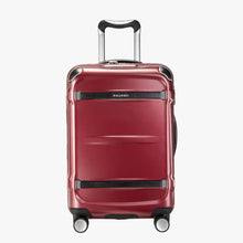 Load image into Gallery viewer, Front panel view of the red suitcase.