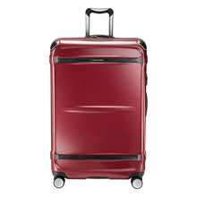 Load image into Gallery viewer, Front panel view of the red hard shell suitcase.