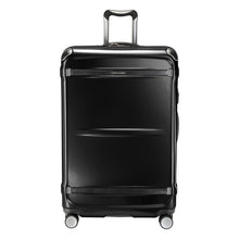 Load image into Gallery viewer, Front panel view of the black hard shell suitcase.