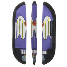 Load image into Gallery viewer, Front, side, and back view off the Rocket Pack single pen sleeve.