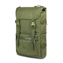 Load image into Gallery viewer, Front angled view of the backpack.