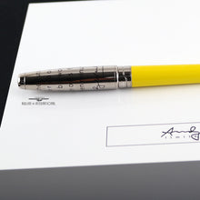 Load image into Gallery viewer, Close up to the top of the pen with the printed quote.