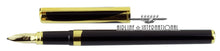 Load image into Gallery viewer, Front view of the fountain pen with the cap set to the side.
