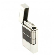 Load image into Gallery viewer, Angled front view of the lighter with the lid lifted.
