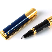 Load image into Gallery viewer, Close up to the rollerball grip section and the cap.