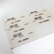 Load image into Gallery viewer, Close up to the sticker labels for each item on the outer sleeve.