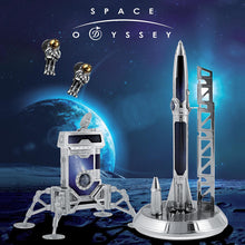 Load image into Gallery viewer, Graphic showing the Collector set items on a space background.