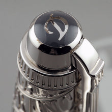 Load image into Gallery viewer, Close up to the top of the cap. There are visible patina marks.