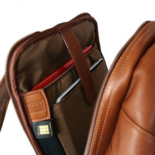 Load image into Gallery viewer, Interior view of the back panel, featuring the Laptop and tablet compartments.