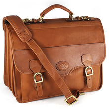 Load image into Gallery viewer, Front Angled View of the tan flapover brief