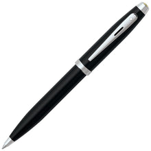 Load image into Gallery viewer, Front view of the Black Ballpoint Pen with gray accents.