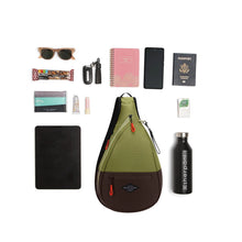 Load image into Gallery viewer, Sling bag in Cactus with Items (Not Included)