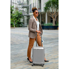 Load image into Gallery viewer, Model with Carry-On in Silver
