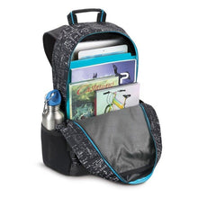 Load image into Gallery viewer, Angled front view with the main compartment unzipped