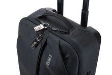 Load image into Gallery viewer, Top panel view of the suitcase, showing two TSA approved three-digit combination locks.