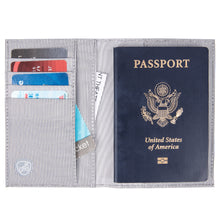 Load image into Gallery viewer, TRAVELON BOHO ANTI-THEFT BI-FOLD PASSPORT HOLDER, OPEN