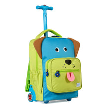 Load image into Gallery viewer, TWISE NY SIDE KICK COLLECTION - ROLLING BACKPACK in Blue Puppy