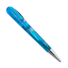 Load image into Gallery viewer, Side view of the Ocean Blue ballpoint pen