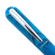 Load image into Gallery viewer, Close up to the Ocean Blue ballpoint's clip
