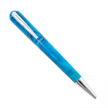 Load image into Gallery viewer, Front view of the Ocean Blue Ballpoint pen.