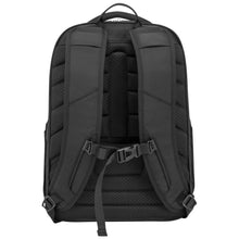 Load image into Gallery viewer, Back panel view of the backpack showing the adjustable shoulder and chest straps.