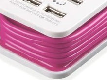 Load image into Gallery viewer, Close up to the pink cables wrapped around the power trip.