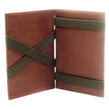 Load image into Gallery viewer, The Trickster Leather Wallet in Brown, Open