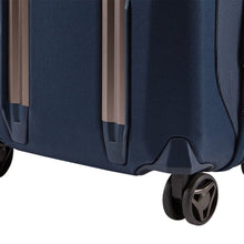 Load image into Gallery viewer, Thule Crossover 2 Carry On Spinner Luggage in Blue, Wheel Close-Up
