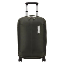 Load image into Gallery viewer, Front panel view of the black suitcase.