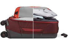 Load image into Gallery viewer, Interior view showing the main and front panel compartments of the suitcase.