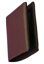 Load image into Gallery viewer, Angled view of the brown wallet on a white background.