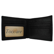 Load image into Gallery viewer, Toccare Bella Soft Slim Wallet w/ID Window Black, Open