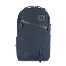 Load image into Gallery viewer, Front panel view of the navy blue backpack on a white background.