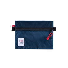 Load image into Gallery viewer, Front panel view of the blue bag, zipped.