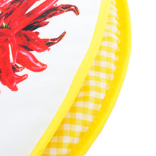 Load image into Gallery viewer, Close up to the gold ristra tortilla warmer.