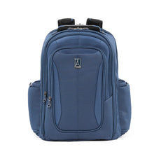 Load image into Gallery viewer, Front panel view of the blue backpack.