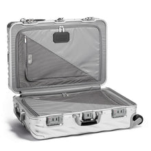 Load image into Gallery viewer, Interior view of the suitcase. Both panels feature zipper-closing dividers.
