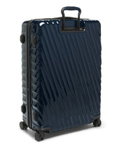 Load image into Gallery viewer, Angled back panel view of the suitcase.