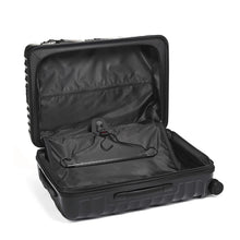 Load image into Gallery viewer, Interior view of the suitcase showing a hanger to hold garments. (Hanger sold separately).