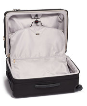 Load image into Gallery viewer, Interior view of the suitcase showing the foldable garment hanger. (The hanger is sold separately).
