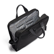 Load image into Gallery viewer, Interior view of the black brief, featuring small pockets.