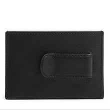 Load image into Gallery viewer, Back panel view of the card case showing the clip.